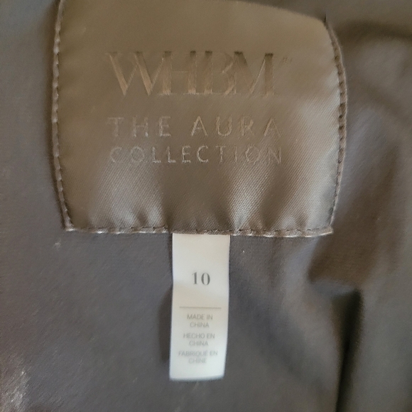 WHBM Black Sleeveless Aura Collection Dress Size 10 - Picture 6 of 6